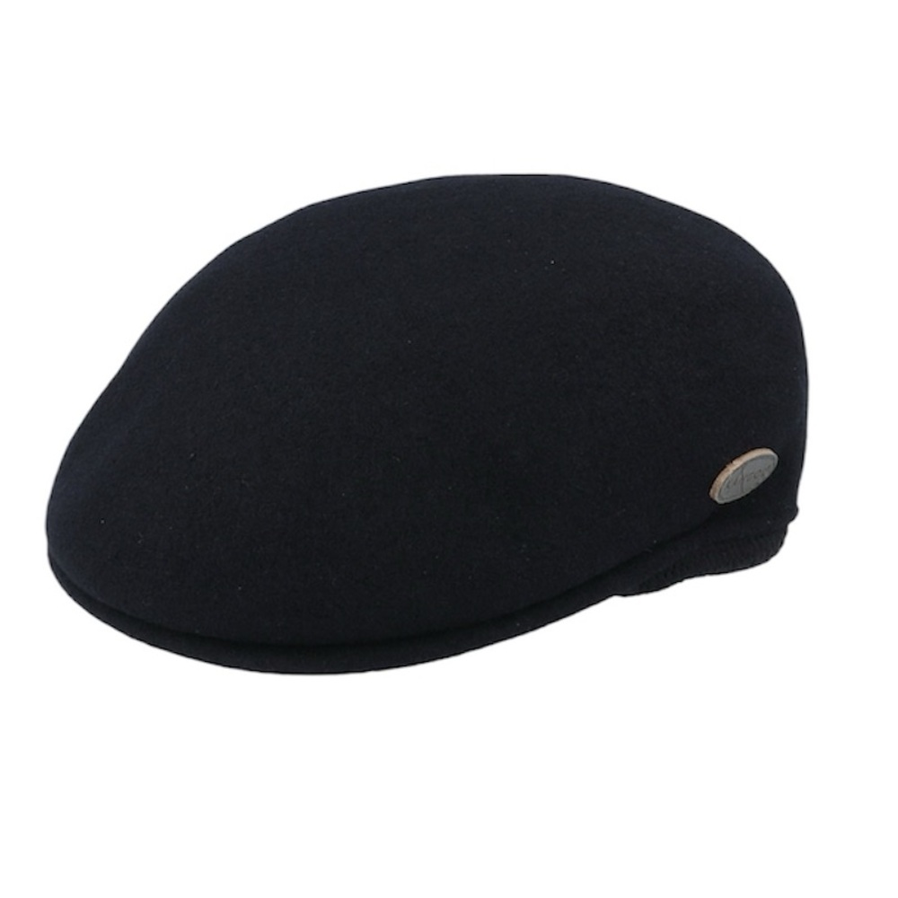 Kangol Wool 504 Earflap Cap – Black – XL – New with Tags